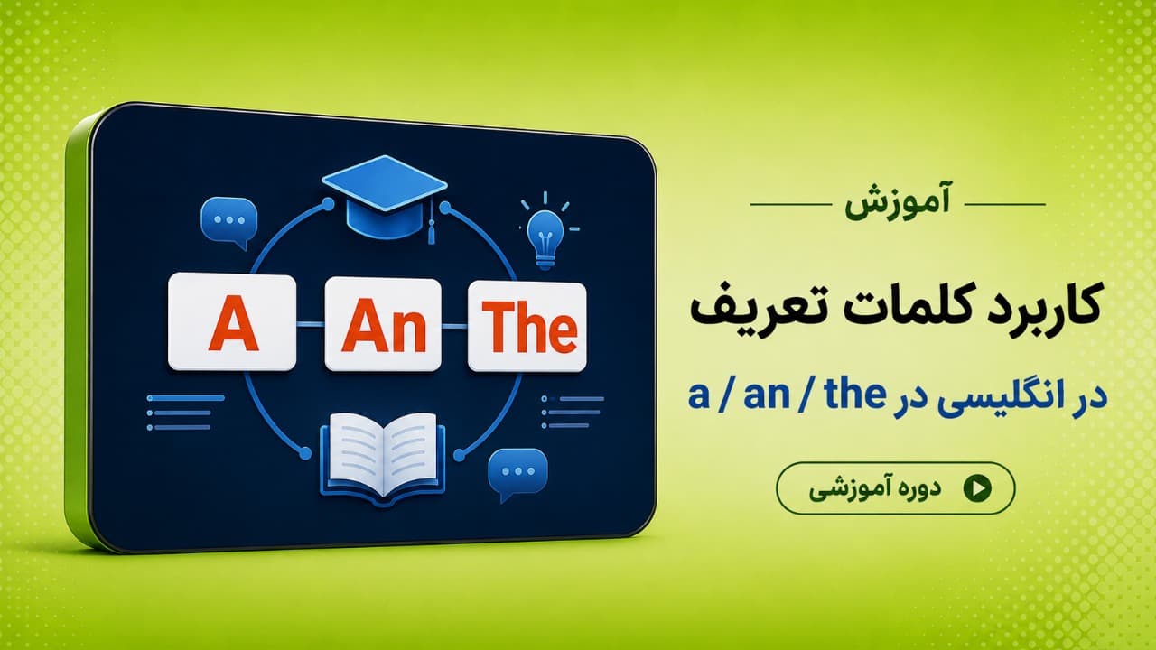 کاربرد کلمات تعریف a/an/the در انگلیسی